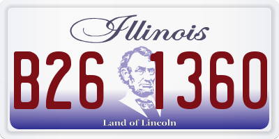 IL license plate B261360