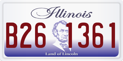 IL license plate B261361