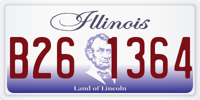 IL license plate B261364