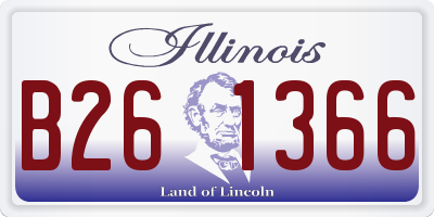 IL license plate B261366