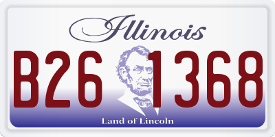 IL license plate B261368