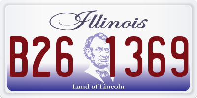 IL license plate B261369