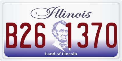 IL license plate B261370