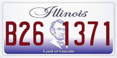 IL license plate B261371