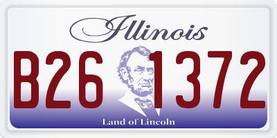 IL license plate B261372