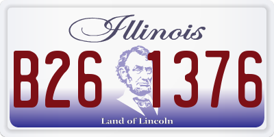 IL license plate B261376