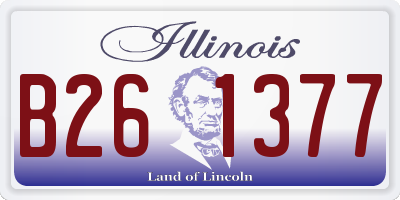 IL license plate B261377