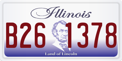 IL license plate B261378