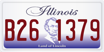 IL license plate B261379