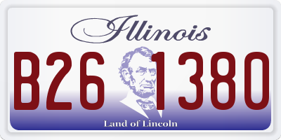 IL license plate B261380