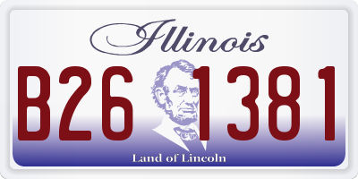 IL license plate B261381
