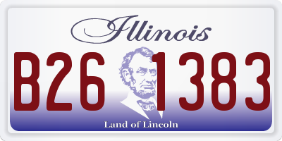 IL license plate B261383