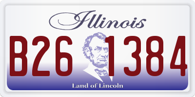 IL license plate B261384
