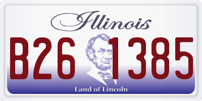 IL license plate B261385