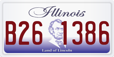 IL license plate B261386