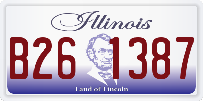 IL license plate B261387