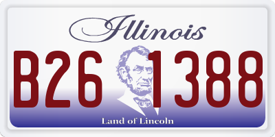 IL license plate B261388