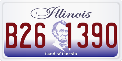 IL license plate B261390