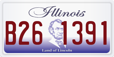 IL license plate B261391
