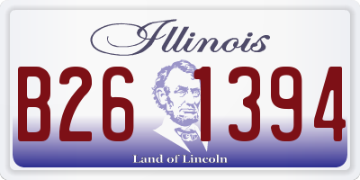 IL license plate B261394