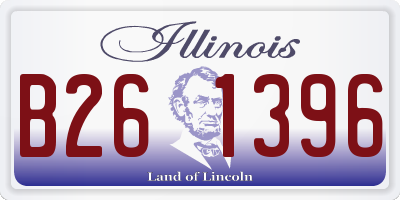 IL license plate B261396