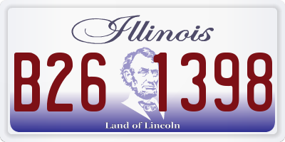 IL license plate B261398