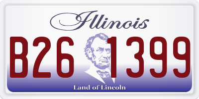 IL license plate B261399