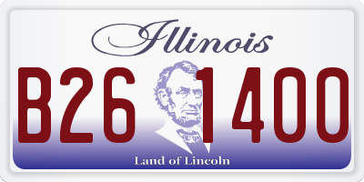IL license plate B261400