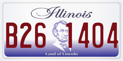 IL license plate B261404