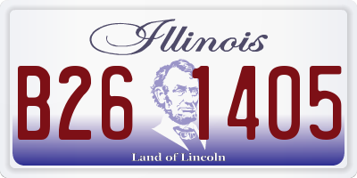 IL license plate B261405