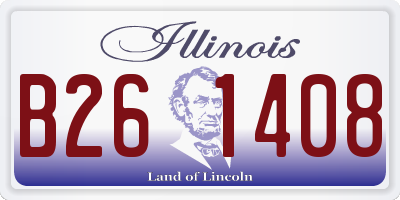 IL license plate B261408