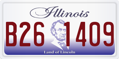 IL license plate B261409