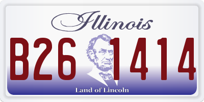 IL license plate B261414