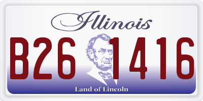 IL license plate B261416