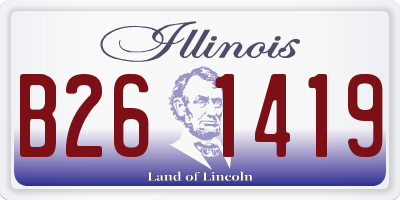 IL license plate B261419