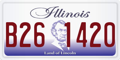 IL license plate B261420