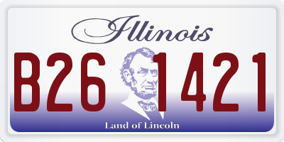 IL license plate B261421