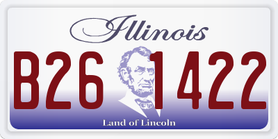 IL license plate B261422