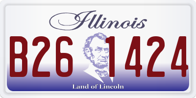 IL license plate B261424