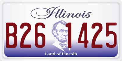 IL license plate B261425