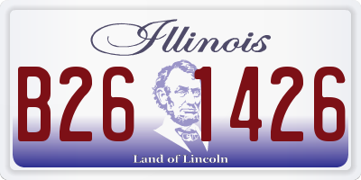 IL license plate B261426