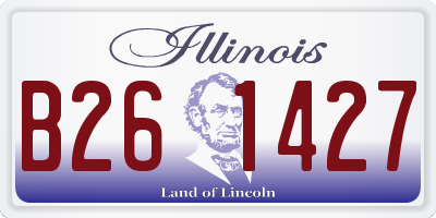 IL license plate B261427