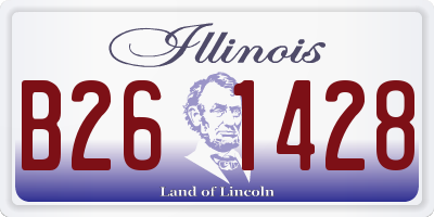IL license plate B261428