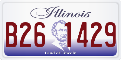IL license plate B261429