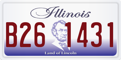 IL license plate B261431