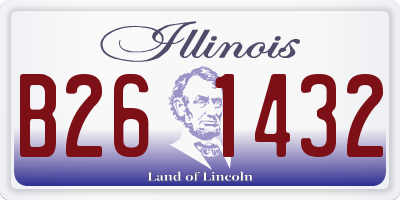 IL license plate B261432