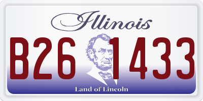 IL license plate B261433