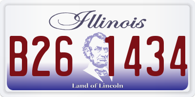 IL license plate B261434