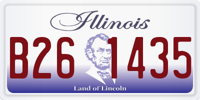 IL license plate B261435