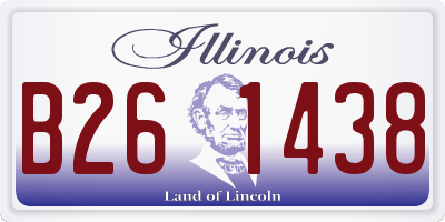 IL license plate B261438